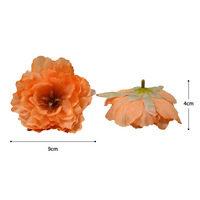 Tête de fleur de pivoine artificielle en soie faite à la main, pour la mise en scène de mariage, toucher naturel, longue durée, transfrontalier, Jour de la Saint-Valentin