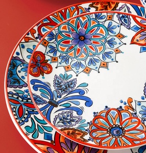 Factory Wholesale Hand-painted Ceramic Plates Bowls and Tableware Sets - Product Image 2