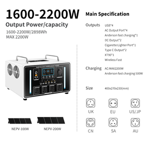 Whole <b>Solar</b> <b>Kit</b> With <b>Solar</b> Pure Sine Wave 2000W Battery for Home Energy Storage <b>Power</b> - Product Image 4