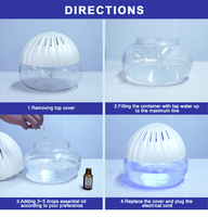 Diffuseur d'aromathérapie à brume fraîche avec lumière LED de luxe, capacité de 0,5 à 2,0 L, pour chambre à coucher, bureau et garage
