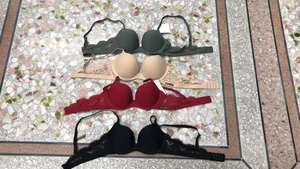 ชุดชั้นในค<span class=keywords><strong>รอ</strong></span><span class=keywords><strong>ป</strong></span>บราเซ็กซี่ของผู้หญิงเสื้อชั้นในไร้รอยต่อสีพื้นเรียบง่าย - Product Image 3