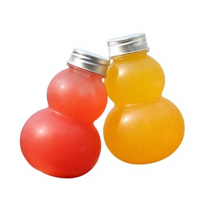 PET Plastic <b>Gourd</b> <b>Bottle</b> Food-Grade Transparent Leak-Proof Beverage Container for Juice Milk Tea Coffee 100ml 200ml 300ml 500ml - Product Image 2