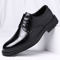 Mocassins à lacets avec plateforme, dessus en cuir de vache véritable, amorti, respirants et antidérapants