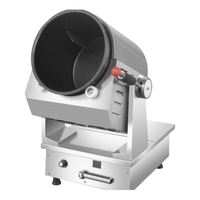 Friteuse à induction verticale en acier inoxydable, machine de cuisson intelligente commerciale à agitation automatique, puissance 5000W pour restaurant