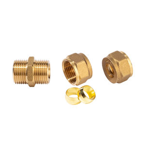 Raccord de plomberie en <span class=keywords><strong>laiton</strong></span> Raccord de tuyau en cuivre pour raccord de tuyau Raccord biconique en <span class=keywords><strong>laiton</strong></span> avec anneau en <span class=keywords><strong>laiton</strong></span> - Product Image 4