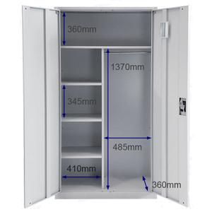 Hiện đại có thể khóa kim loại gần nhất lưu trữ tủ với kệ có thể điều chỉnh treo Rod điều cá nhân tủ cho phòng ngủ phòng tập thể dục khách sạn - Product Image 5