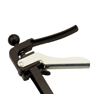 Pistol Style Cable Clamp Pliers Black And White Handle For Auto Repair And Maintenance Tool - Product Image 1