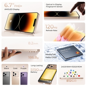 OUKITEL Nuovo Arrivo Smartphone P1 Pro 8GB 512GB Versione Globale Fotocamera da 50MP Display AMOLED Cellulare Diretto dalla Fabbrica - Product Image 2