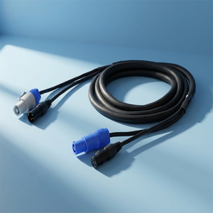 <span class=keywords><strong>Cable</strong></span> de Audio y Video Combinado <span class=keywords><strong>DMX</strong></span> Multifuncional de Cobre Libre de Oxígeno Aislado Negro de 1 m de Potencia Eficiente - Product Image 4