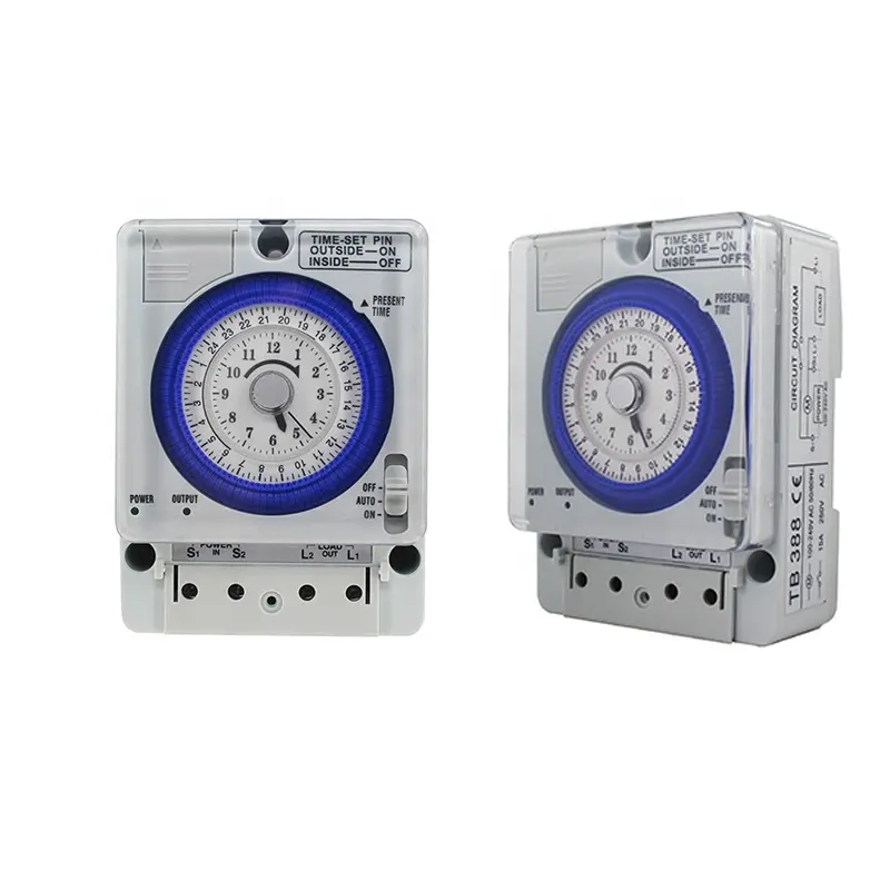 SLYB In Stock TB388 AC 220V 16A Controller elettrico 24 ore interruttore orario meccanico Timer analogico