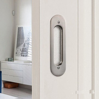 Poignées de porte encastrées en alliage de zinc, poignées coulissantes pour porte coulissante, poignée de meuble de chambre à coucher, quincaillerie