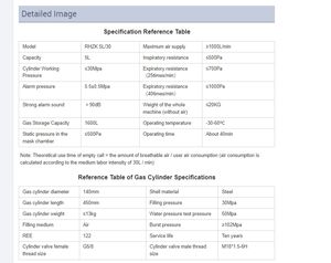 Acecare 5L 300bar/4500psi <span class=keywords><strong>SCBA</strong></span> respiratore aria Set intero cilindro in acciaio <span class=keywords><strong>Rebreather</strong></span> per lotta antincendio - Product Image 6