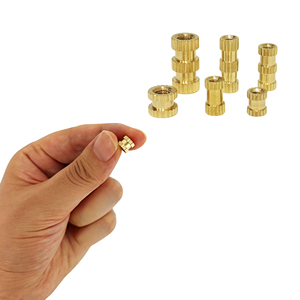 330 pièces d'inserts filetés métriques en cuivre, écrous moletés en laiton pour moulage par injection, pour modélisme DIY - Product Image 1