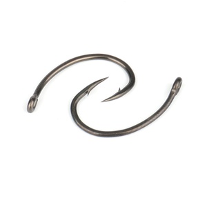 50 pièces/boîte Hirisi Hameçons à pointe barbelée pour la pêche à la carpe, acier à haute teneur en carbone, revêtement PTFE, hameçons tranchants pour la pêche à la carpe 8011 - Product Image 3
