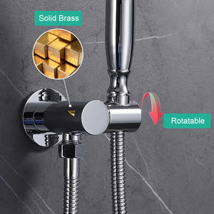 <span class=keywords><strong>Ducha</strong></span> de mano de latón antiguo con soporte, cabezal de <span class=keywords><strong>ducha</strong></span> de mano de alta presión, rociador en forma de teléfono Vintage, <span class=keywords><strong>manguera</strong></span> larga - Product Image 5