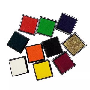Benutzer definierte Clean Touch Finger abdruck Stempel Stempel Pad Druckfarbe Set für 15Color Craft Ink Pad für Stempel Papier Holz Stoff - Product Image 4