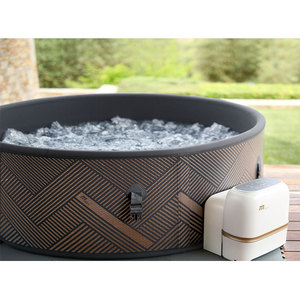 Inflatable PVC gia đình bồn tắm spa tắm Massage bong bóng hồ bơi Xô gấp hồ bơi ngoài trời Vòng suối nước nóng cho người lớn 10 thân thiện với môi - Product Image 2