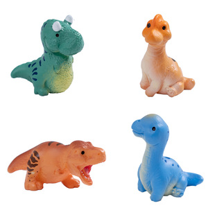 Figurines de dinosaures miniatures mignonnes, mini-statues, jouets, décorations de voiture, cadeaux d'anniversaire Kawaii, décorations de gâteaux, artisanat - Product Image 5