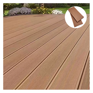 Tarima Exterior de WPC, Madera Plástica Compuesta para Exteriores, Duradera, Antideslizante, con Franjas, Tablas para Terraza - Product Image 1