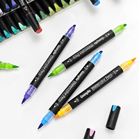 Guangna Wholesales Nouveaux marqueurs d'art professionnels à double embout et pinceau souple pour le dessin et l'esquisse