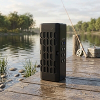 Haut-parleur Bluetooth étanche IPX6 BKK pour le camping et la pêche en plein air, grande puissance, portable, prend en charge la fonction Auracast