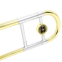 Trombone alto professionnel MBAT en laiton avec slide de réglage en or/argent pour instruments de musique professionnels (Bb/F)