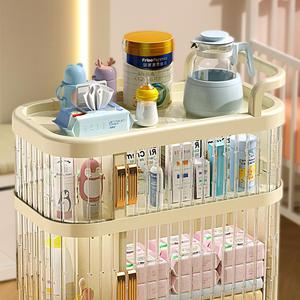 Salon à 4 niveaux chambre à coucher jouets pour bébés Chariot <span class=keywords><strong>utilitaire</strong></span> roulant en <span class=keywords><strong>plastique</strong></span> Chariot de rangement Tiroir de rangement <span class=keywords><strong>Armoire</strong></span> à roulettes - Product Image 6