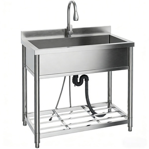 शेडोंग कारखाने सीधे स्टेनलेस स्टील कुत्ते स्नान टब 201 - Product Image 1