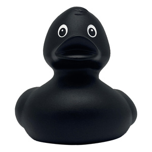 Nhà Sản Xuất Khuyến Mại Biểu Tượng Tùy Chỉnh Ducky Tắm Đồ Chơi Loại Màu Xanh Duckie Float Squeaky Cao Su Màu Đen Vịt 8*7*7Cm Làm Bằng Nhựa - Product Image 2