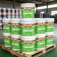 Revêtement de sol époxy auto-nivelant effet marbre DEQI ODM/OEM, peinture intérieure pour sols en béton liquide coloré au sable