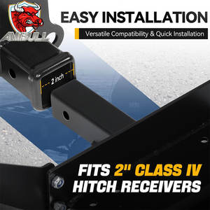 <span class=keywords><strong>Plaque</strong></span> de montage de treuil universelle Ambull 10x4-1/2'' pour treuil jusqu'à 13000 livres, <span class=keywords><strong>attelage</strong></span> de montage de treuil, treuils de récupération pliables - Product Image 4