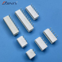Connecteur PCB JINDA 2564-AW 2,5 mm 2-10 broches, contact fil-carte, boîtier plastique coudé à 90 degrés, montage sur carte