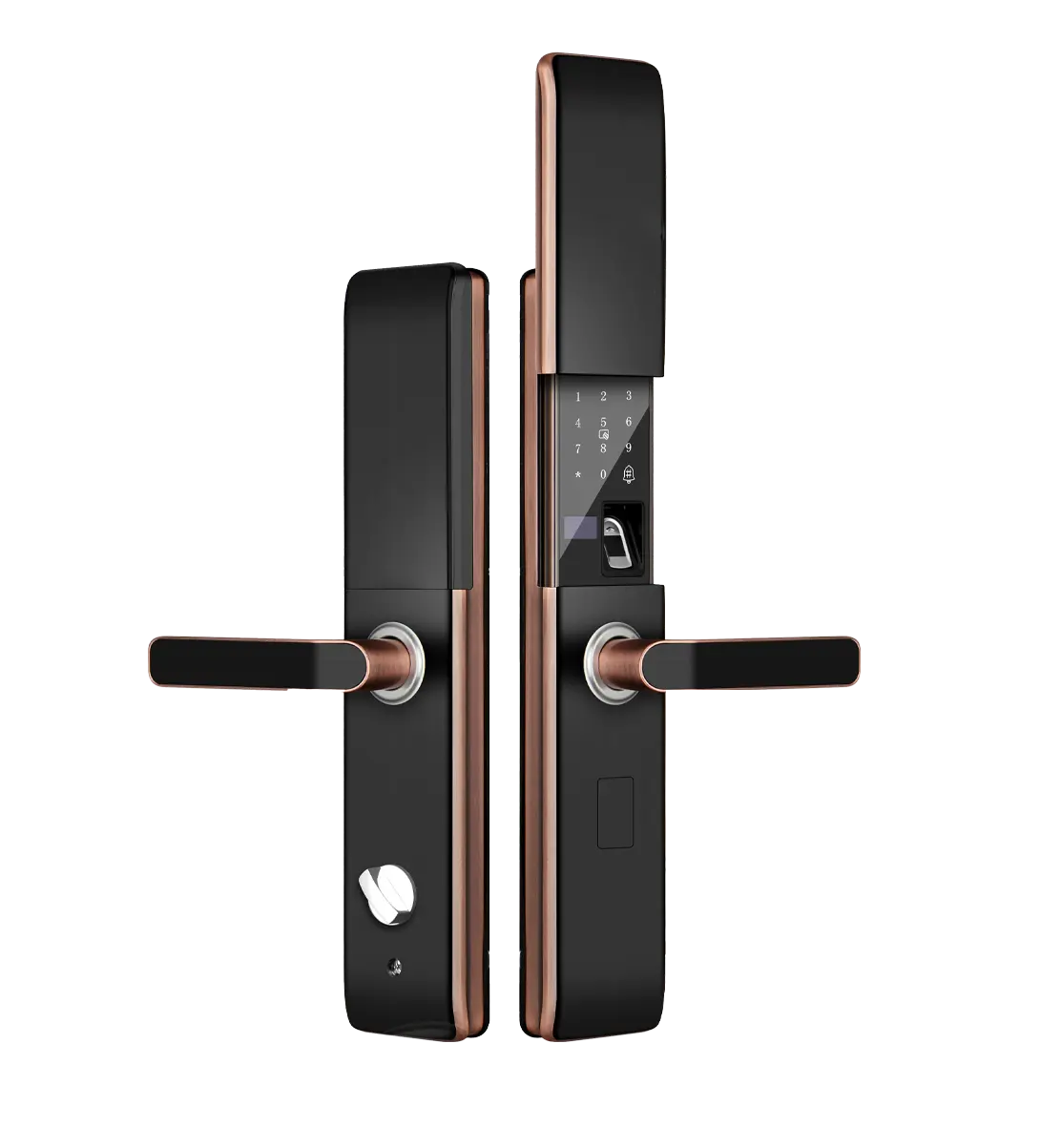LEZN T8 Fechadura de porta inteligente com senha de impressão digital de alta qualidade nova fábrica para portas variadas