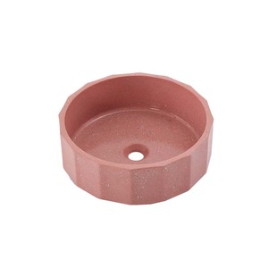 Lavabo de diseño de arte redondo moderno Lavabos de baño de hormigón MOHOM Lavabo de baño - Product Image 5