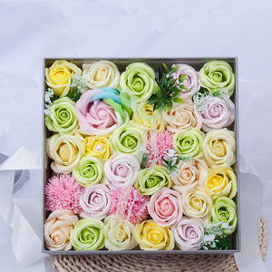 Regalo del Día de San Valentín Jabón <span class=keywords><strong>Flor</strong></span> Rosa Regalo de cumpleaños para Amiga <span class=keywords><strong>Flor</strong></span> artificial Jabón Rosa Regalo - Product Image 1
