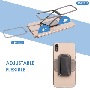 Ajustável Dobrável Multi Ângulo Hand Grip <span class=keywords><strong>Mount</strong></span> Metal Double Ring Phone Stand Finger Kickstand Carro Magnético Titular Do Telefone Móvel - Product Image 3