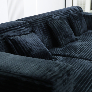 Modern Three-Seater Sectional Couch With Vacuum Compressed Ottoman Fabric-filled <b>for</b> Hotel Use Direct Factory Supply A022 <b>Sponge</b> - Product Image 4