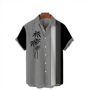 Camisa Hawaiana para hombre, camisa holgada transpirable de manga corta con solapa, camisa Retro de coco de verano para hombre, camisas de playa informales 3D - Product Image 1