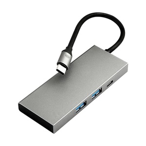Adaptador multipuerto USB-C ultraligero 3.0 PD con funciones de carga rápida y transferencia de datos, ideal para dispositivos - Product Image 1