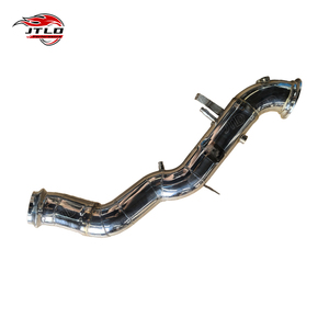 Pour Mercedes-Benz AMG W206 <span class=keywords><strong>C63</strong></span> <span class=keywords><strong>S</strong></span> E Performance V4 M139 2024 Downpipe professionnel poli à haut débit, échappement avant en acier inoxydable - Product Image 6