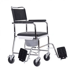KSMED Multi-functional Folding Wheelchair <b>Commode</b> <b>Chair</b> Wheels Transfer Function Steel/Aluminum Material Hospital Use Model - Product Image 4