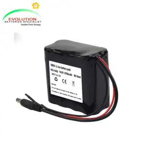 18650แบตเตอรี่ Li-Ion HXJ4S2P 14.8V 6700MAh 99.16WH