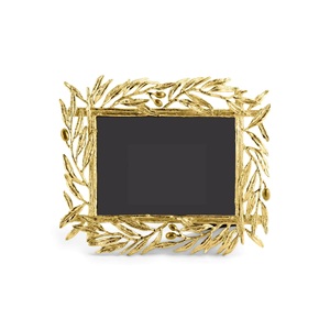Cadre photo en métal d'inspiration vintage avec des accents de travail floraux décoratifs pour un style de décoration intérieure intemporel et élégant - Product Image 4