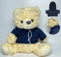 Ours en peluche personnalisé avec logo, rembourrage en coton PP, 27 cm, animal en peluche promotionnel pour le sommeil du bébé/cadeau