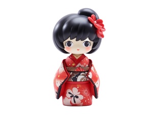 Figurine de <span class=keywords><strong>Geisha</strong></span> traditionnelle personnalisée en PVC, style kimono, pour décoration d'étagère et de bureau - Product Image 1