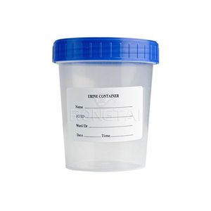 Rongtaiurine mẫu nước tiểu <span class=keywords><strong>container</strong></span> Phân cup Trung Quốc 60ml CE nhựa y tế dùng một lần bộ sưu tập phân cup với nhãn - Product Image 1