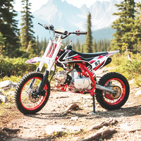 Motos tout-terrain à essence pour enfants 125cc 4 temps Démarrage au pied/Démarrage électrique Transmission par chaîne