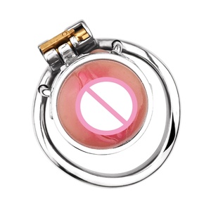Dispositivo de Castidad Masculina FRRK, Jaula de Castidad con Anillo Curvo para Vagina Rosa, Jaula para Pene, Herramientas Sexuales, Fabricante Chino - Product Image 4