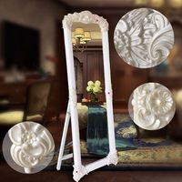 European Style Luxury Decorative Wall Floor Mirror Silver Clear Contemporary Design Custom Brand Float Glass Bedroom Living Room