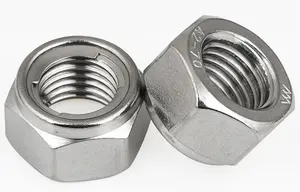Locknut M3 - M39 DIN 980 M Stainless Steel 304 All Metal Self Locknut Hex Locking Nuts With Two-piece Metal